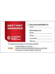 Second Dose Reminder Card PDF image