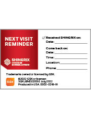 SHINGRIX Second Dose Reminder Guide