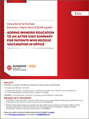 Instructions for the Epic EHR System: For patients who receive vaccination in office PDF image